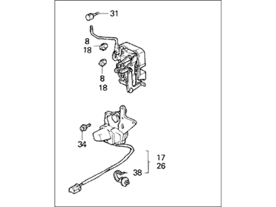 1998 Honda Odyssey Door Lock Actuator - 72610-SX0-003