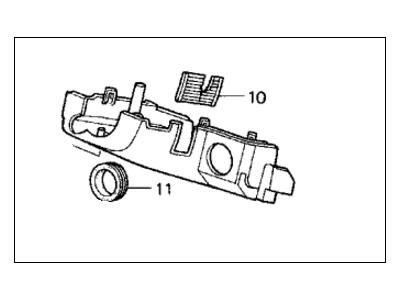 Honda 77360-SX0-308ZB Cover, Column (Lower) (Dark Fern)