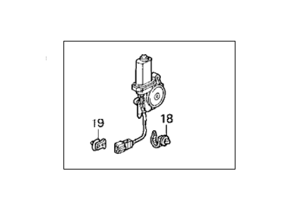 Honda Odyssey Window Motor - 72215-SX0-A01