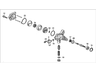 Honda 56110-PEA-003 Sub-Pump Assembly, Power Steering