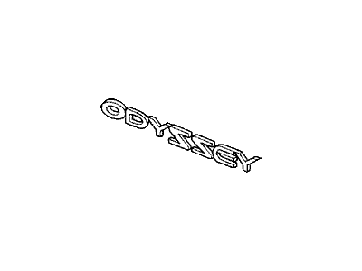 Honda 75722-SX0-000 Emblem, Rear (Odyssey)