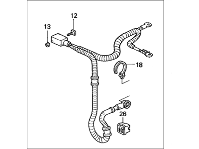 1997 Honda Odyssey Battery Cable - 32410-SX0-A00