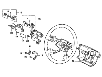 1997 Honda Odyssey Steering Wheel - 78510-SX0-A61ZC