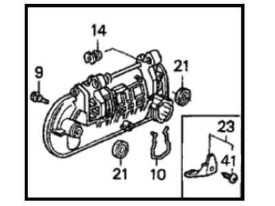 Honda 72143-SX0-003ZK