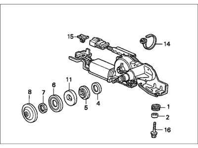 1993 Honda Accord Wiper Motor - 76700-SM5-A01