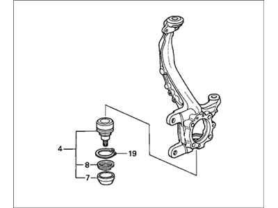 1991 Honda Accord Steering Knuckle - 51215-SM5-000