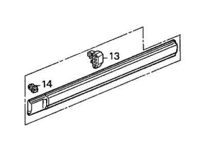 1991 Honda Accord Door Moldings - 75302-SM4-A01