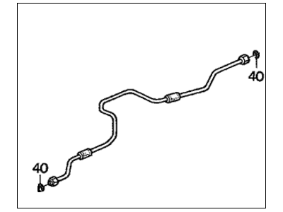 1991 Honda Accord A/C Hose - 80343-SM1-A17