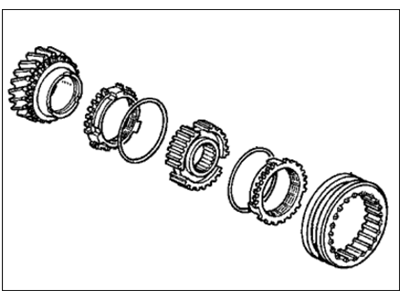 Honda 23442-PX5-E12 Gear Set, Mainshaft Third