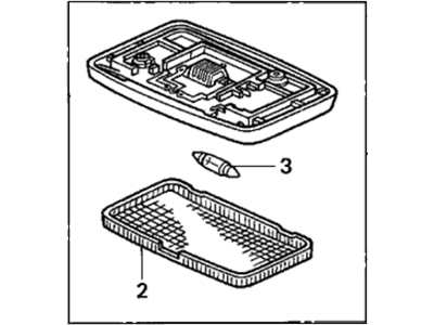 1991 Honda Accord Dome Light - 34250-SM4-961ZA