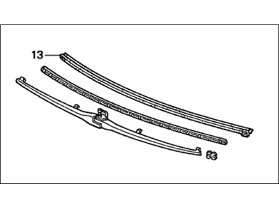 Honda 76730-SM5-A01 Blade, Windshield Wiper (Rear)