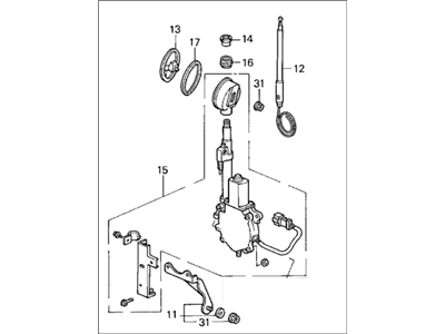 1993 Honda Accord Antenna - 39150-SM5-A01ZA