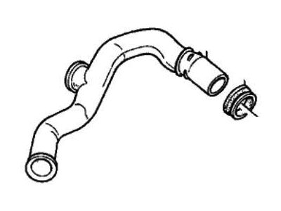 1992 Honda Accord Air Intake Coupling - 17242-PT2-010