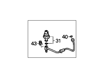 Honda 80341-SM1-A18 Pipe, Receiver (A)