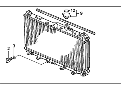 1991 Honda Accord Radiator - 19010-PT1-013