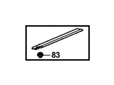 Honda 72535-THR-A01 Garnish Assy., R. Side Sill Open (Lower)