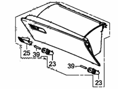 2022 Honda Odyssey Glove Box - 77500-THR-A03ZD