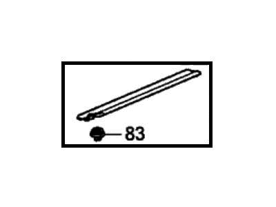 Honda 72575-THR-A01 Garnish Assy., L. Side Sill Open (Lower)