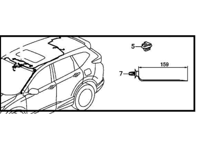 2020 Honda CR-V Sunroof Cable - 32156-TLA-A01