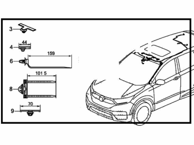2021 Honda CR-V Hybrid Sunroof Cable - 32155-TPG-A10
