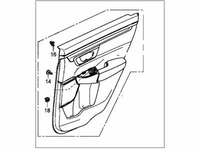 2021 Honda CR-V Hybrid Door Trim Panel - 83711-TLA-A81ZA