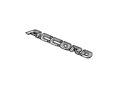 Honda 75722-SDN-A00 Emblem, Rear (Accord)