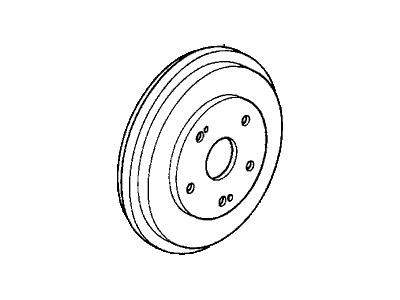 Honda 42610-SDA-A00 Drum, Rear Brake