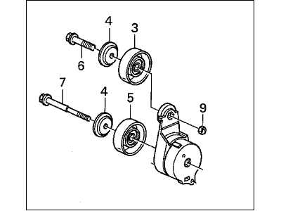 Honda 04317-RCA-305 Tensioner Set