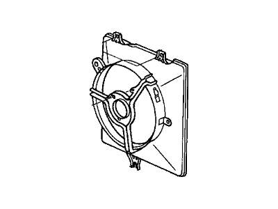 2007 Honda Accord Hybrid Fan Shroud - 38615-RCA-A00