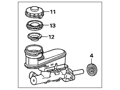 Honda 46100-SDB-A02 Master Cylinder Assembly