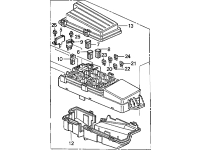 Honda 38250-SDA-A02 Box Assembly, Relay