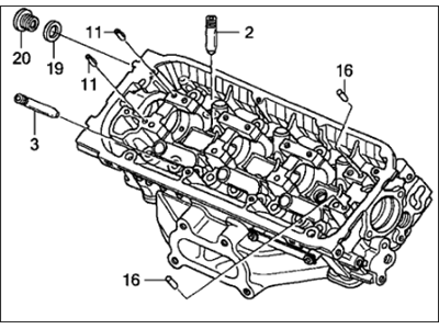 2006 Honda Accord Cylinder Head - 12100-RCA-305