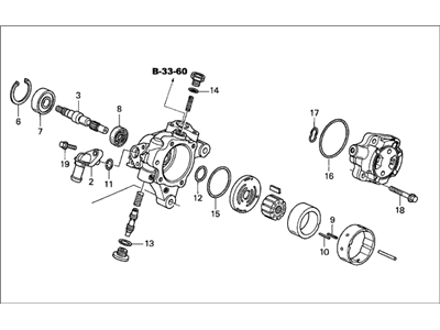 Honda 06561-RAA-505RM Power Steering Pump (Reman)