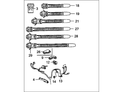 Honda 32111-RAA-A00 Sub-Wire, Starter