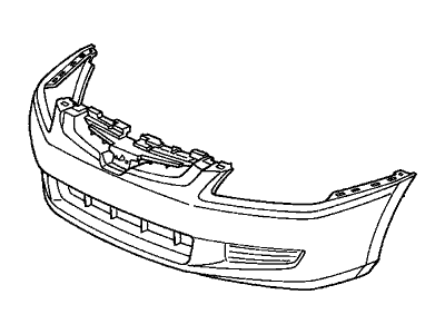 Honda 04711-SDN-A90ZZ Face, Front Bumper (Dot)