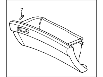 Honda 77500-SDA-A01ZC Box Assembly, Glove (Ivory)