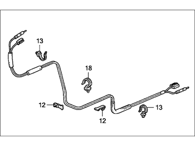 2003 Honda Accord Antenna Cable - 39160-SDN-A00