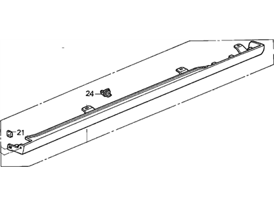 Honda 71850-SDN-A21ZA Garnish Assy., L. Side Sill *B517P* (SAPPHIRE BLUE PEARL)