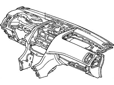 2003 Honda Accord Instrument Panel - 77100-SDA-A01ZA