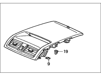 Honda 77275-SDA-A41ZA Panel (Upper) *NH482L* (UA BLACK METALLIC)