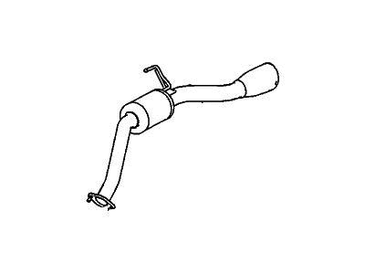Honda Ridgeline Tail Pipe - 18330-T6Z-A51