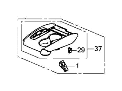 Honda 77295-TG7-A61ZB PNL, CONSOLE (TYPEE)
