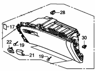 Honda Ridgeline Glove Box - 77505-T6Z-A02ZB