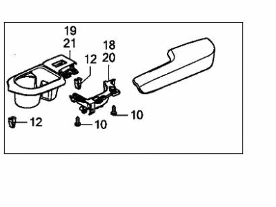 2022 Honda Ridgeline Armrest - 83752-T6Z-A11ZB