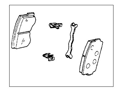 Honda 45022-SA3-N51 Pad Set, Front