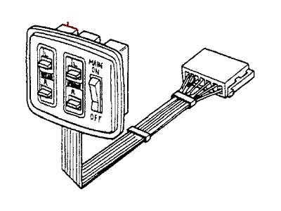 1981 Honda Accord Power Window Switch - 35750-688-832
