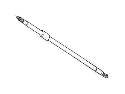 Honda 53310-671-893 Shaft A, Steering