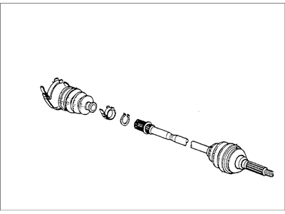 Honda 44306-689-601 Driveshaft Assembly, Driver Side