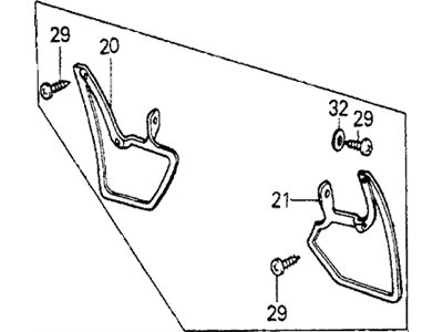 Honda 08156-68810 Splash Guard Kit, RR.