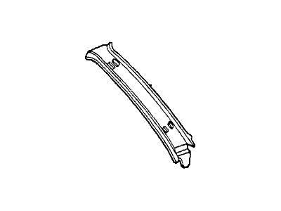 Honda 73823-689-000ZF Garnish, R. FR. Pillar *R27L* (TRIM WINE)